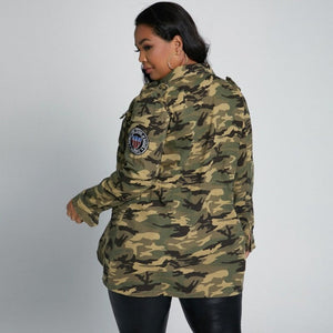 Veste militaire pour femmes grande taille