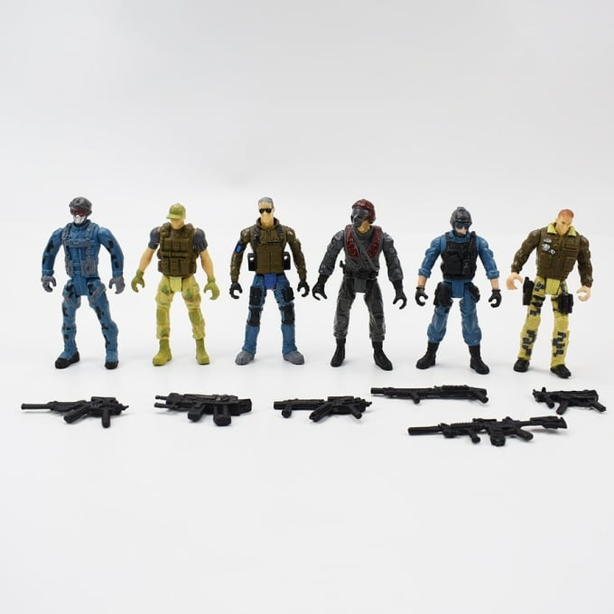 6 figurines de soldats des forces armées - Top Militaire