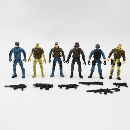 6 figurines de soldats des forces armées - Top Militaire