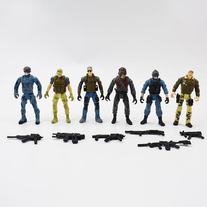 6 figurines de soldats des forces armées - Top Militaire