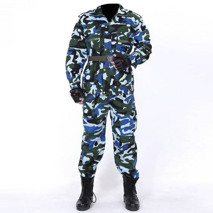 Déguisement militaire camouflage pour homme