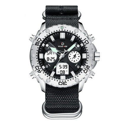 Montre de sport militaire en acier argenté - Top Militaire