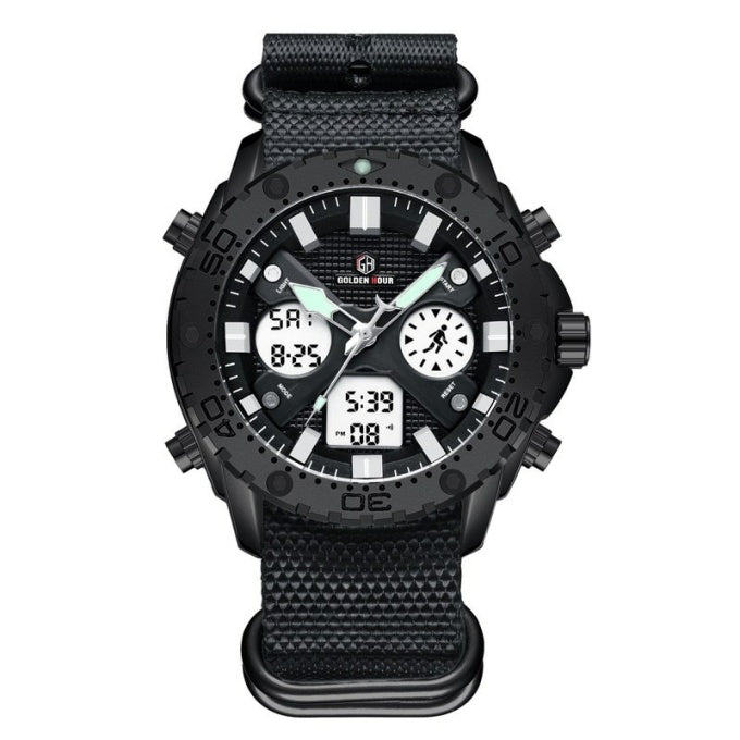 Montre de sport militaire en acier argenté - Top Militaire