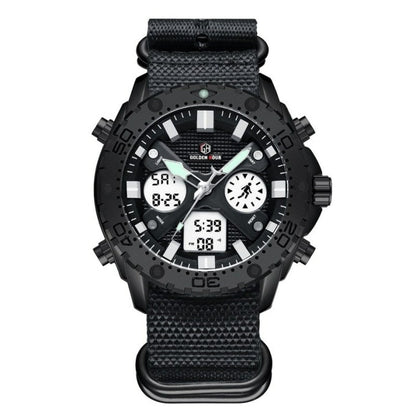 Montre de sport militaire en acier argenté - Top Militaire