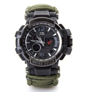 Montre multifonctionnelle paracorde tactique militaire