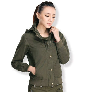 Veste militaire bombardier pour femme