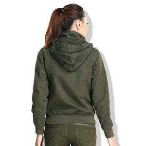 Veste militaire bombardier pour femme