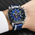 Montre de sport étanche bracelet sportif bleu