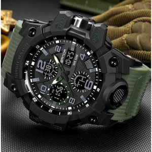 Montre bracelet militaire double affichage