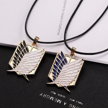 Collier militaire pendentif d’ailes de la liberté - Top Militaire