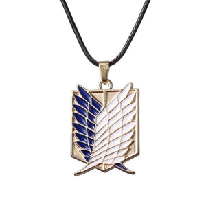 Collier militaire pendentif d’ailes de la liberté