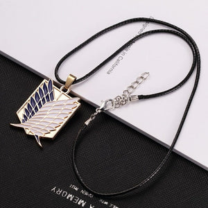 Collier militaire pendentif d’ailes de la liberté