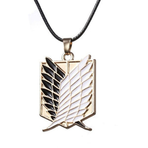 Collier militaire pendentif d’ailes de la liberté