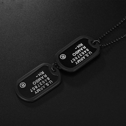 Collier de soldat militaire double étiquette - Top Militaire