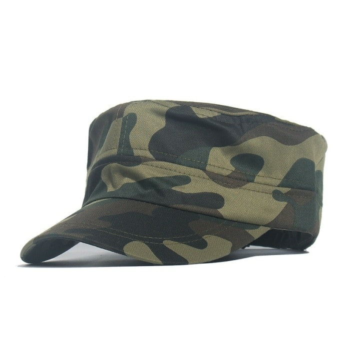 Casquette militaire carrée motif camouflage - Top Militaire