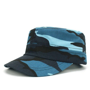 Casquette militaire carrée motif camouflage - Top Militaire