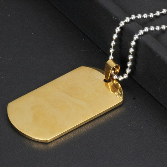 Collier pendentif en acier inoxydable militaire - Top Militaire