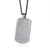 Collier avec pendentif plaque militaire en acier