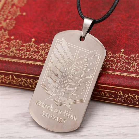 Collier avec pendentif en métal ailes de la liberté - Top Militaire