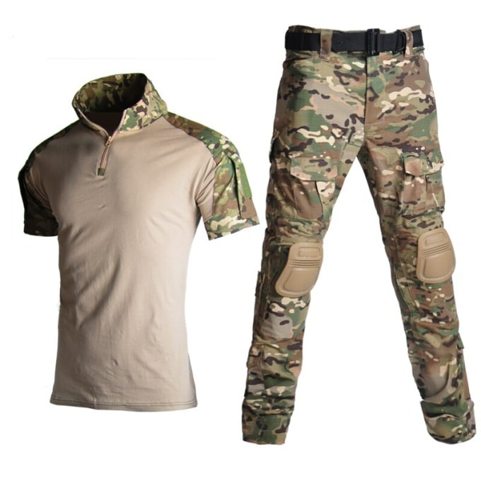 Tenue militaire t-shirt et pantalon