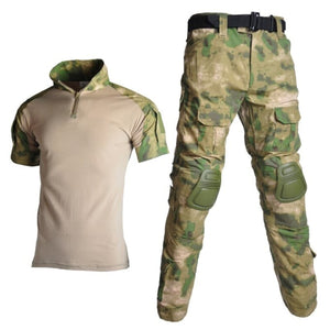 Tenue militaire t-shirt et pantalon