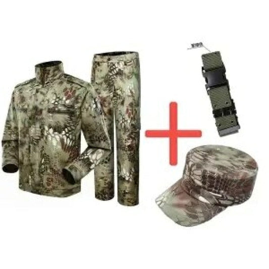 Tenue militaire camouflage avec ceinture et casquette - Top Militaire