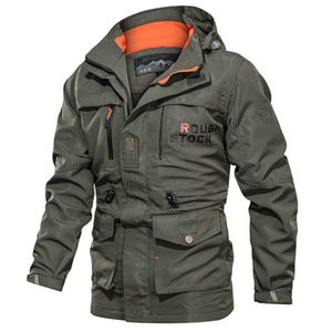 Manteau militaire homme à poches multiples