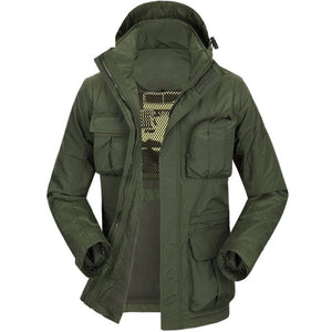 Manteau militaire homme en polaire épaisse