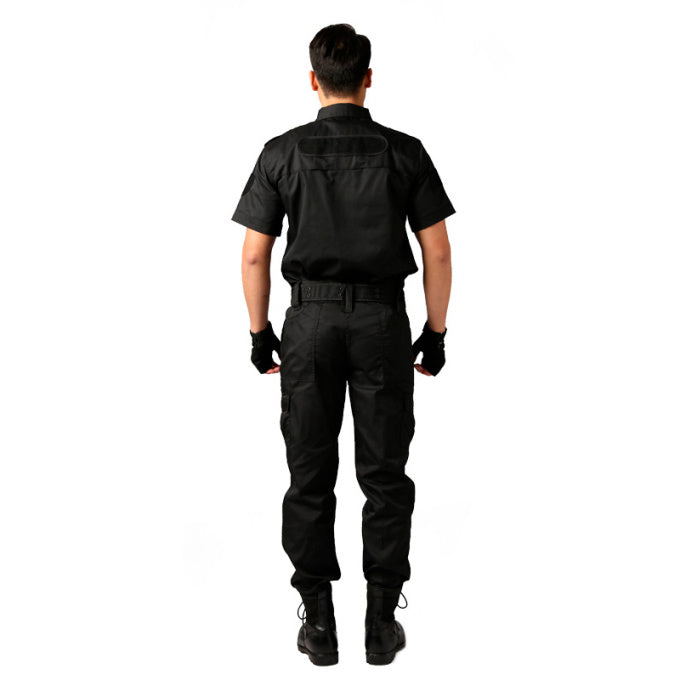 Déguisement militaire noir pour homme - Top Militaire