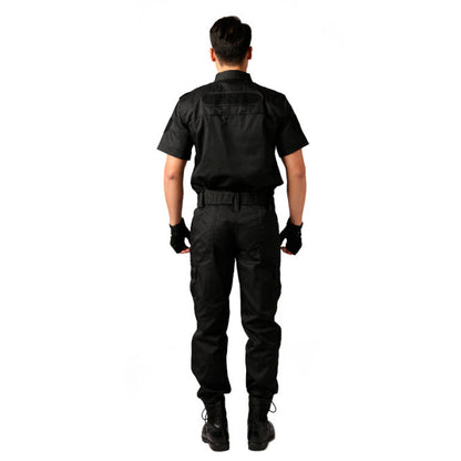 Déguisement militaire noir pour homme - Top Militaire