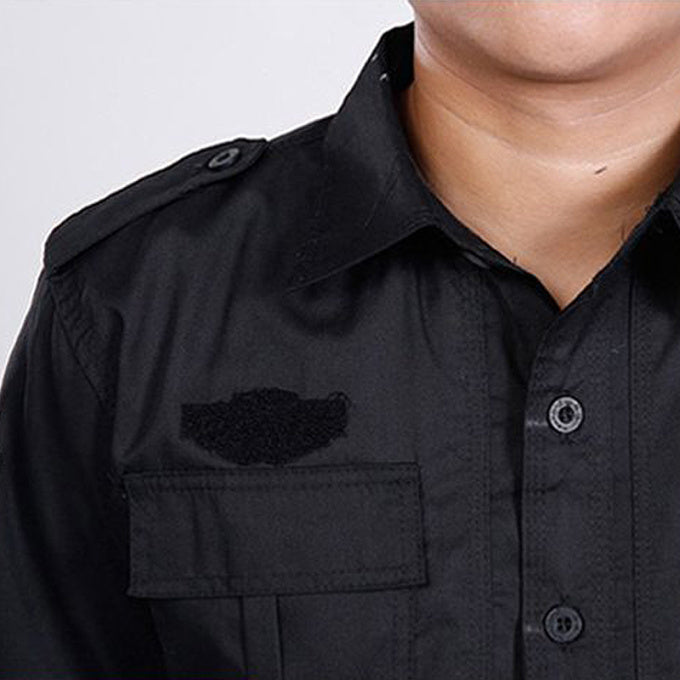 Déguisement militaire noir pour homme - Top Militaire