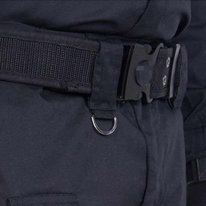 Déguisement militaire noir pour homme - Top Militaire