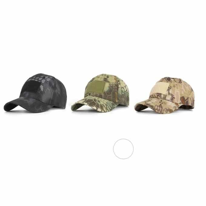 Casquette militaire motif python avec patch - Top Militaire