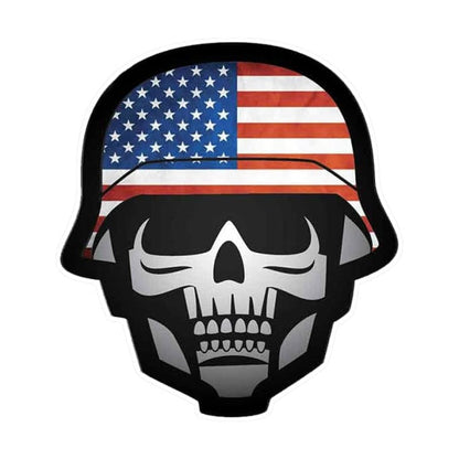 Sticker militaire crâne et drapeau américain - Top Militaire