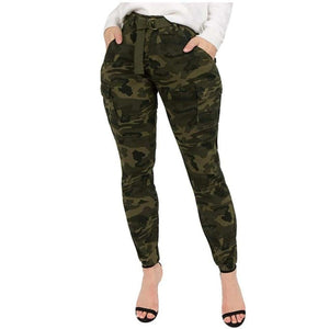 Pantalon cargo camo pour femme