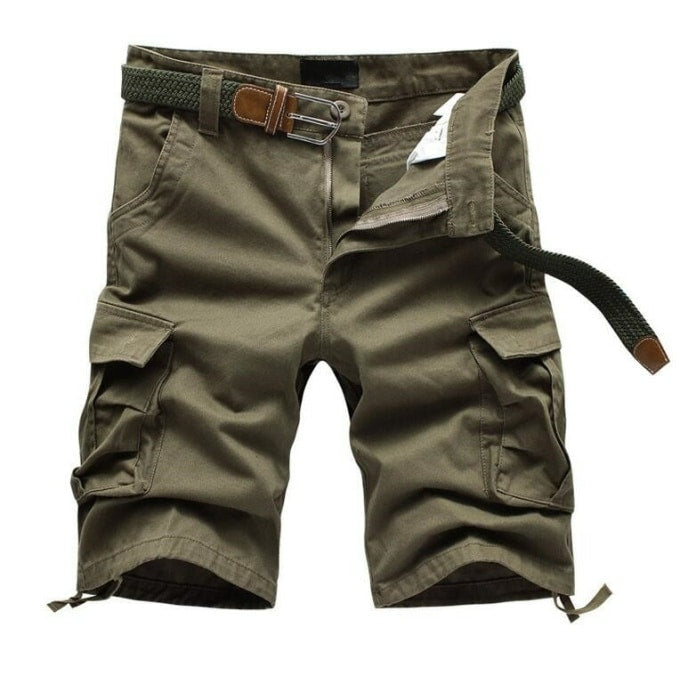 Short militaire kaki