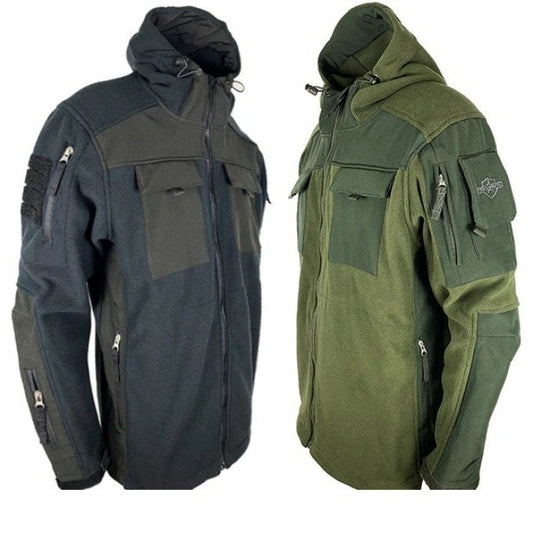 Veste polaire tactique multipoches à capuche - Top Militaire
