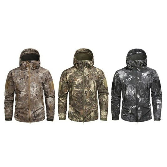 Veste softshell avec velcro camouflage serpent - Top Militaire