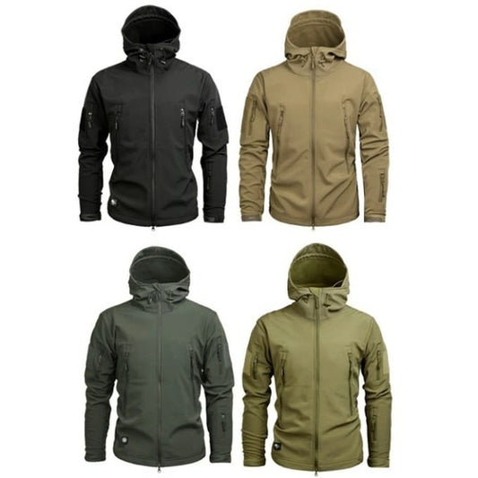 Veste softshell unie avec velcro pour écusson - Top Militaire