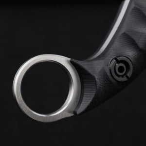 Couteau de karambit 9Cr18MOV Noir - Top Militaire