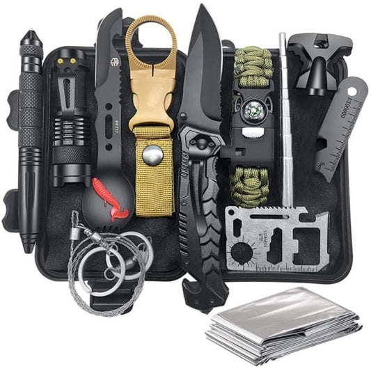 Kit de survie – kit urgence 12 en 1 - Top Militaire