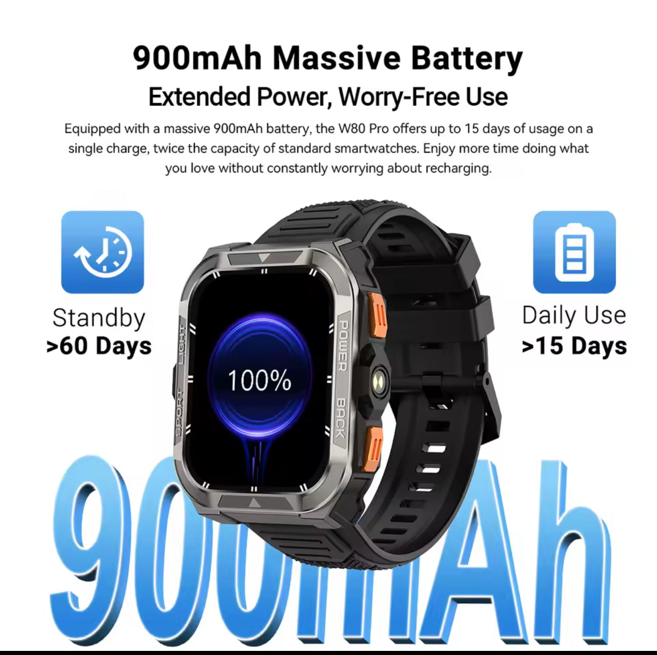 Blackview W85 Pro – Montre Connectée Haute Performance