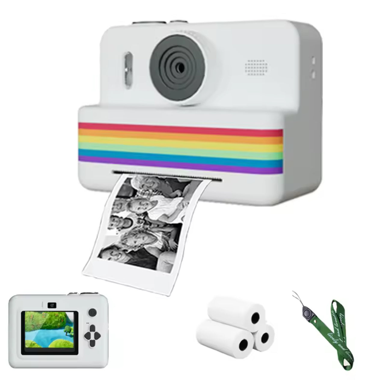 Appareil Photo Numérique pour Enfants avec Impression Instantanée - Top Militaire