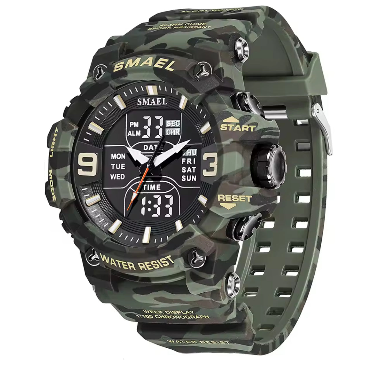 Montre militaire homme – Sport étanche camouflage double affichage - Top Militaire