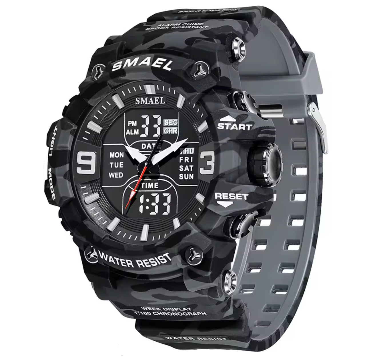 Montre militaire homme – Sport étanche camouflage double affichage - Top Militaire