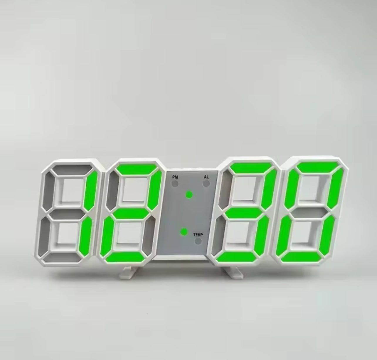 Réveil numérique LED 3D – Horloge murale moderne avec heure, date, température, pour maison, bureau, cuisine et déco intérieure - Top Militaire