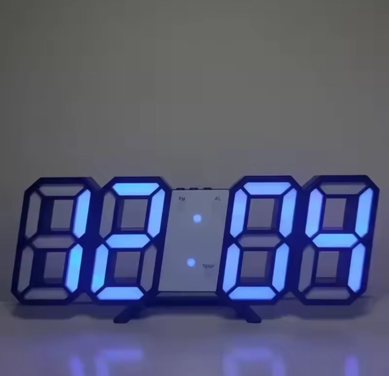 Réveil numérique LED 3D – Horloge murale moderne avec heure, date, température, pour maison, bureau, cuisine et déco intérieure - Top Militaire