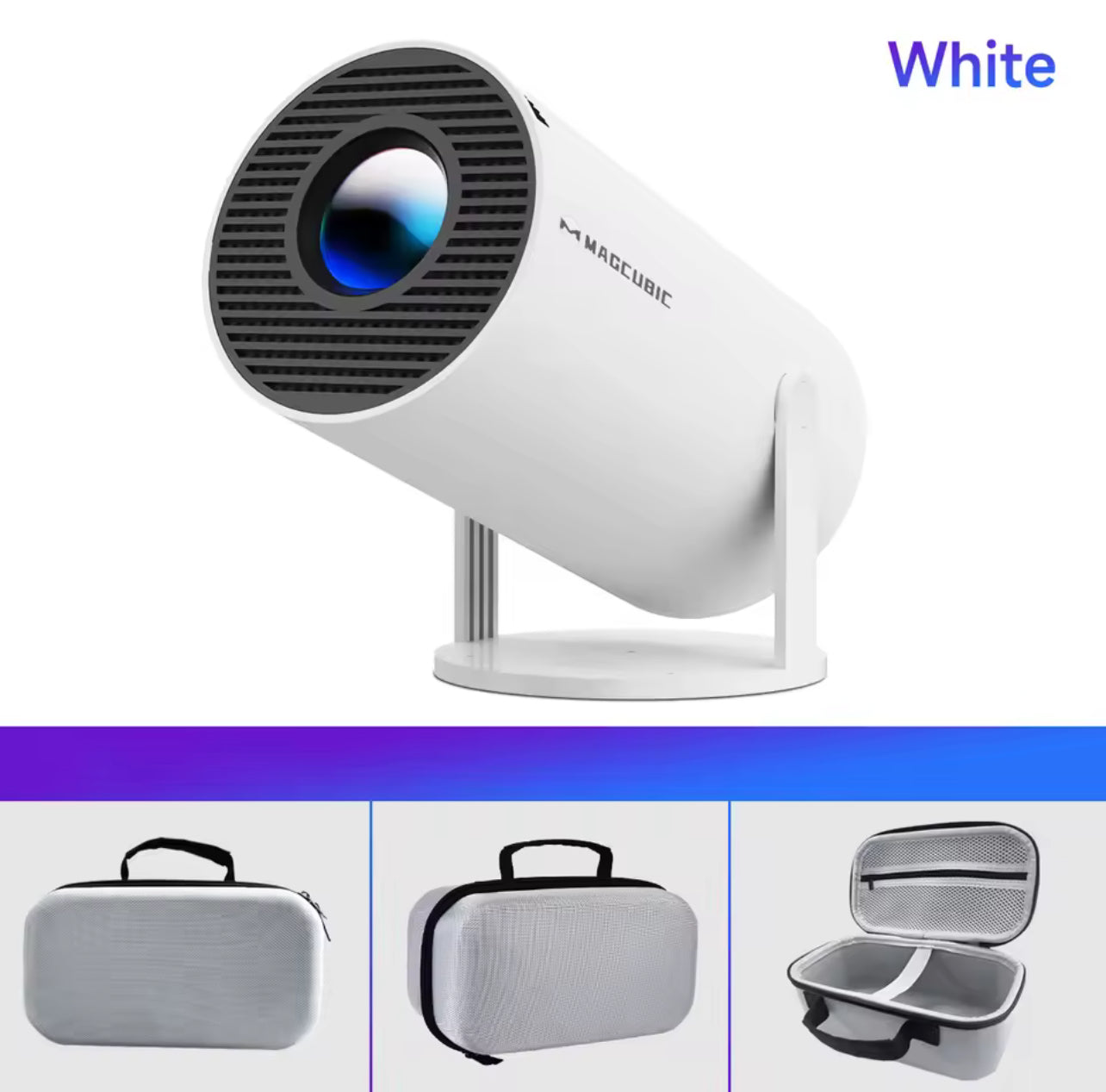 Projecteur Magnétique HY300 Pro 4K Android 11 – Mini Vidéoprojecteur Portable Home Cinéma - Top Militaire