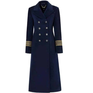 Manteau style militaire britannique pour femme