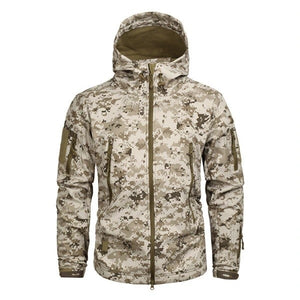 Veste softshell avec velcro camouflage digital